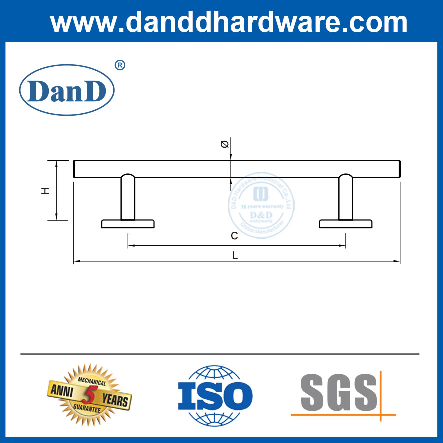 Tay cầm tủ bếp hiện đại Phần cứng tủ bếp bằng thép không gỉ-DDFH042