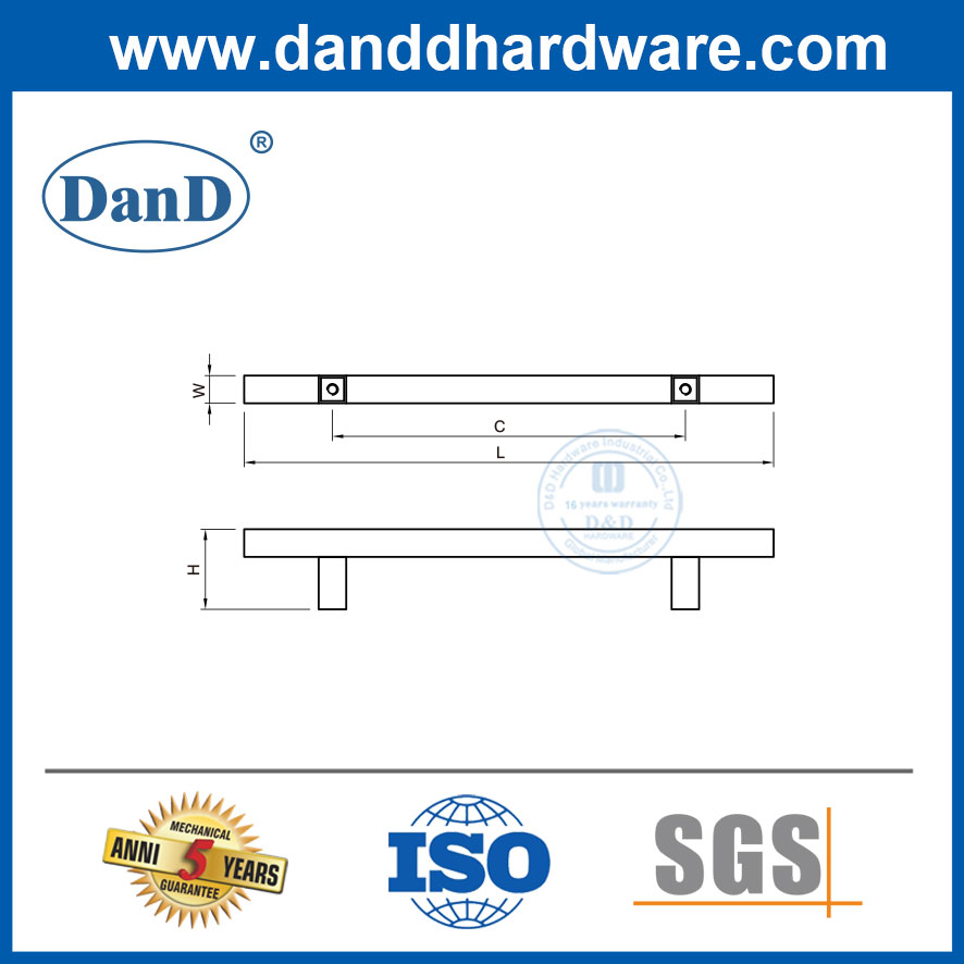 Phần cứng nội thất Tay nắm cửa tủ bằng thép không gỉ-DDFH019