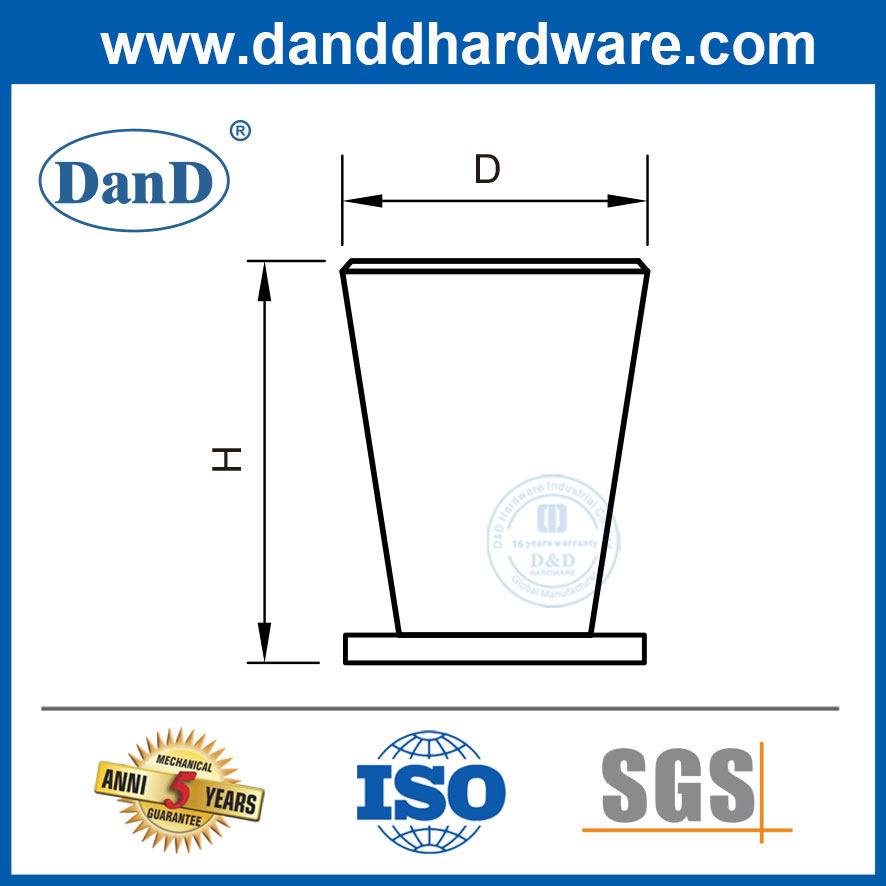 Tay nắm tủ bếp bằng đồng thau Tủ bếp inox Knob-DDFH057