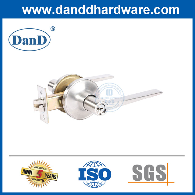 Nhà máy sản xuất khóa phần cứng cửa Bộ khóa đòn bẩy hình ống cho cửa ra vào-DDLK006