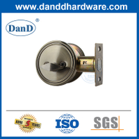 Khóa xi lanh đơn bằng đồng cổ Khóa cửa thép không gỉ Deadbolt-DDLK008