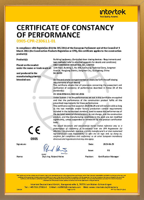 Máy đóng cửa BS EN1154 DDDC013