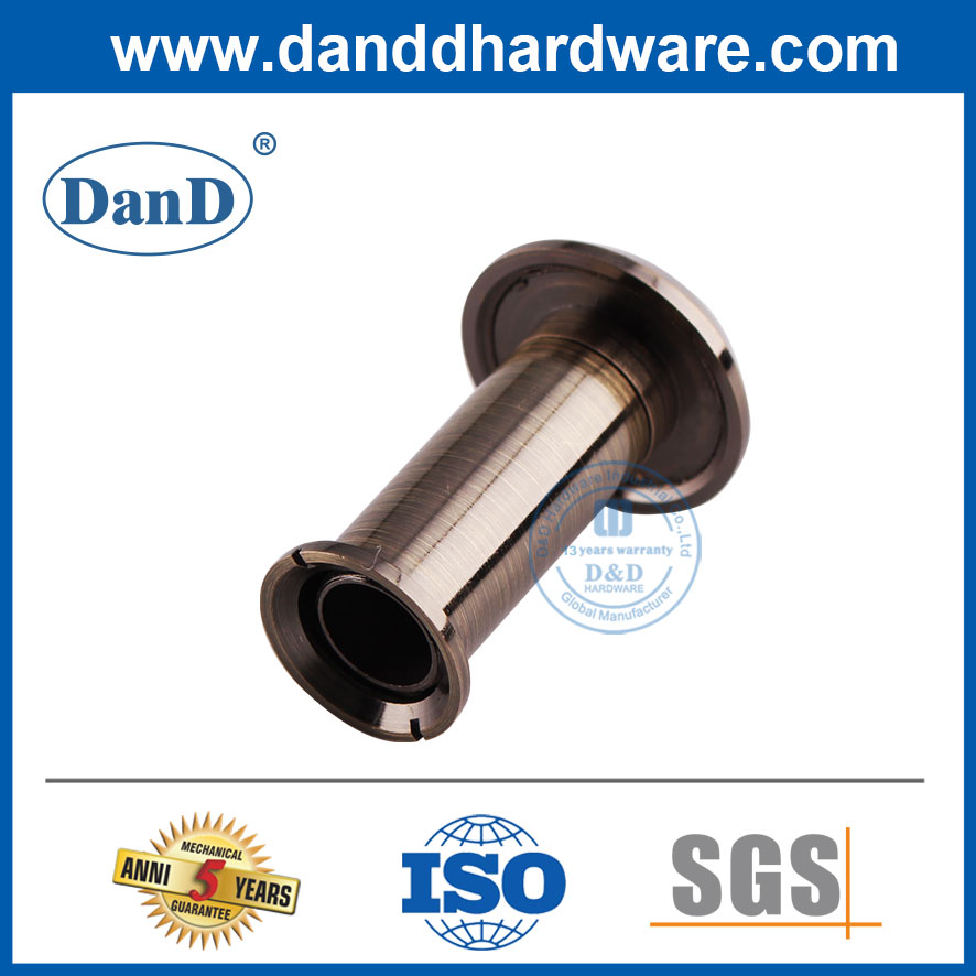 Thiết bị xem cửa thương mại 180 độ bằng đồng cổ không có nắp-DDDV002