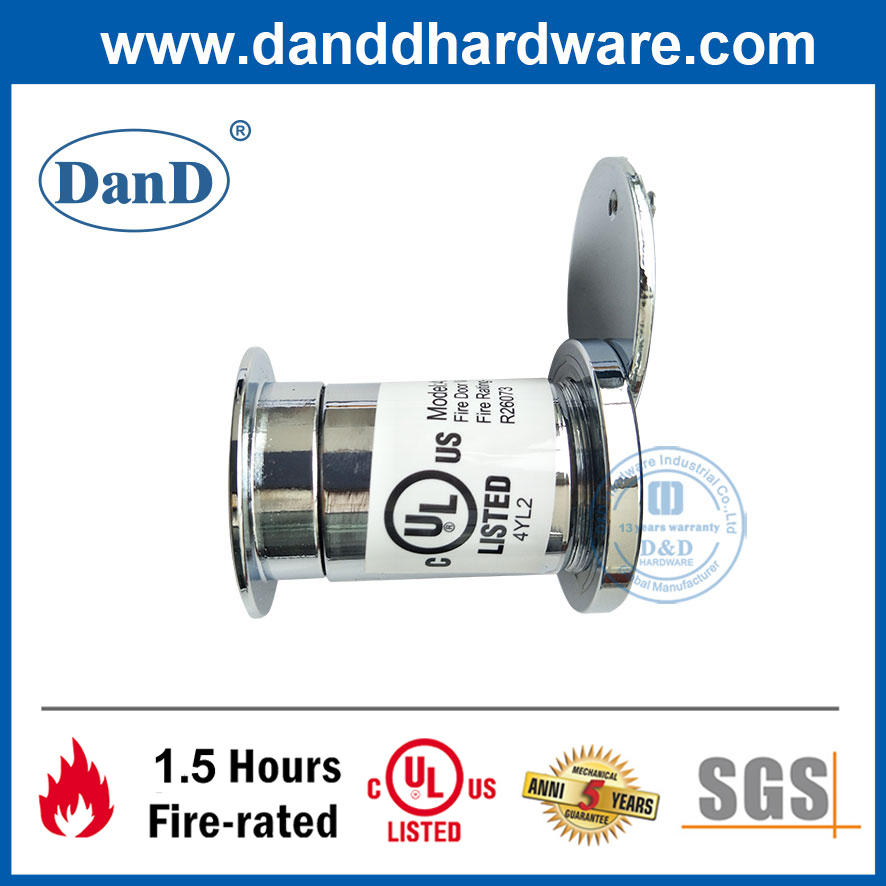 Thiết bị xem lỗ cửa bằng thép được xếp hạng chống cháy của UL cho cửa trước bằng kim loại-DDDV004