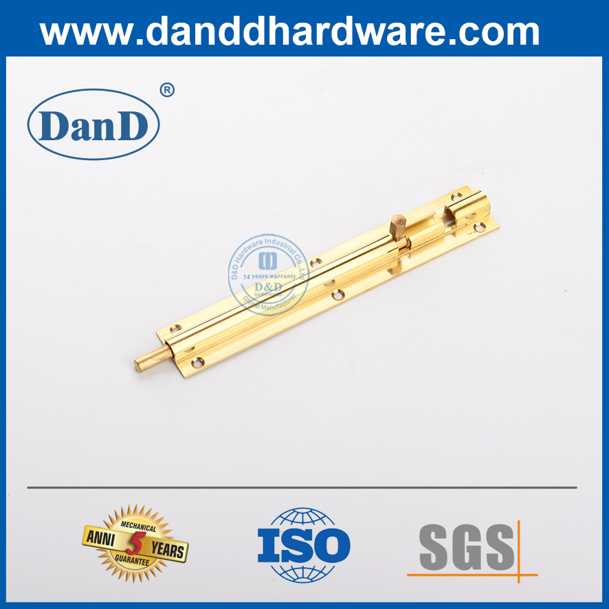 Khóa chốt cửa thùng trượt bằng đồng thau được đánh bóng-DDDB016