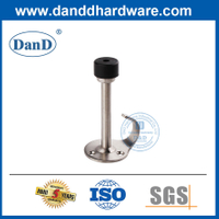Chặn cửa cao su Chặn cửa bằng thép không gỉ Satin trên tường-DDDS017