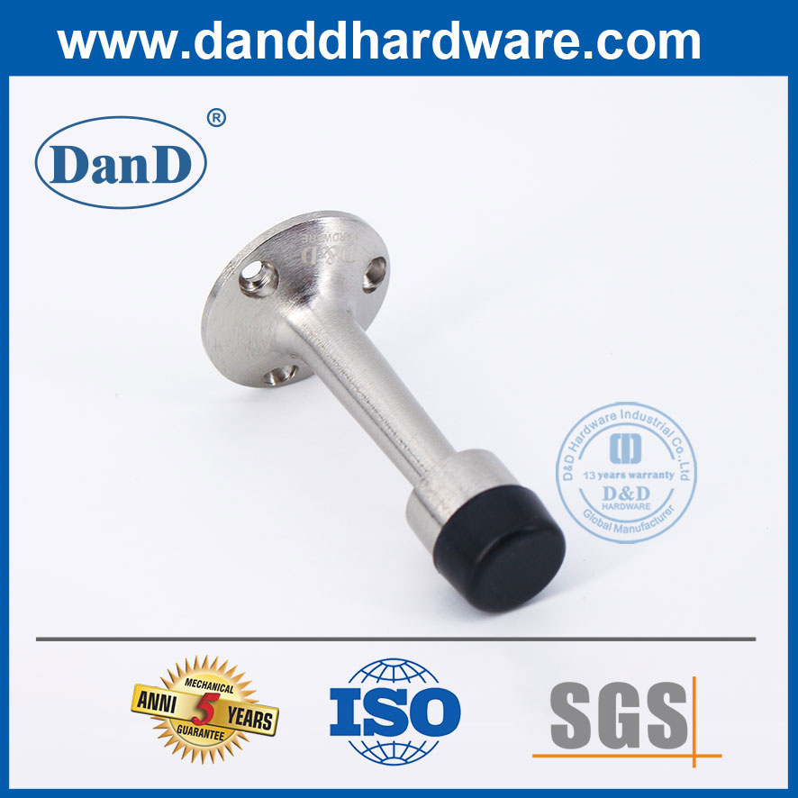 Chặn cửa tốt nhất Chặn cửa bằng hợp kim kẽm Satin Chrome cho phòng tắm-DDDS019