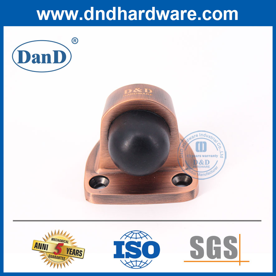 Nút chặn cửa cao su Hợp kim kẽm Nút chặn cửa bằng đồng cổ cho an toàn-DDDS029-B
