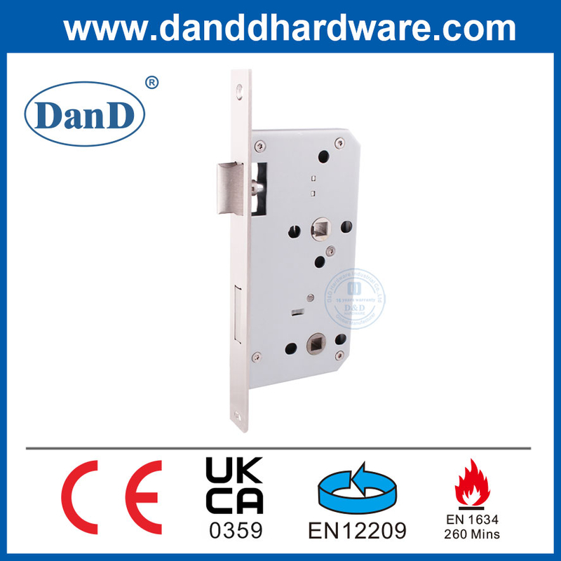 EN12209 Cửa an ninh Châu Âu Phòng tắm Khóa mộng bằng thép không gỉ Body-DDML012-5578