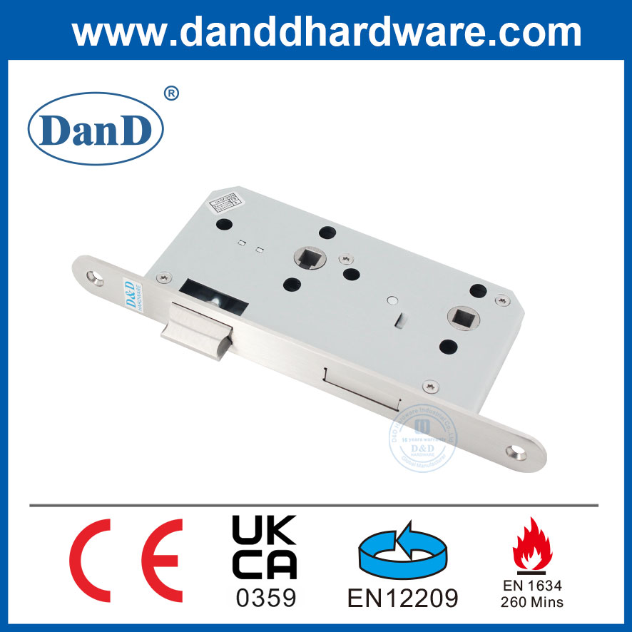 Chứng nhận CE Khóa chống cháy Khóa mộng bằng thép không gỉ cho phòng tắm-DDML012R-5578