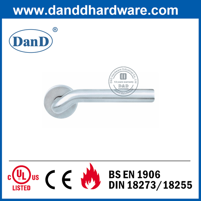 Tay nắm cửa an ninh thiết kế tùy chỉnh cấp 304 cho cửa kim loại-DDTH015
