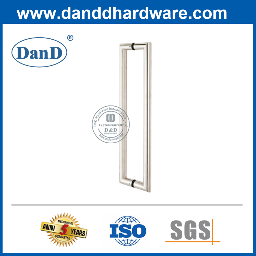 Tay cầm kéo cửa thương mại hình chữ D bằng thép không gỉ 304 an toàn-DDPH007