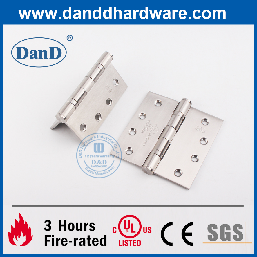 Bản lề cửa lắp bằng thép không gỉ 316 được xếp hạng UL- DDSS001-FR-4X4X3
