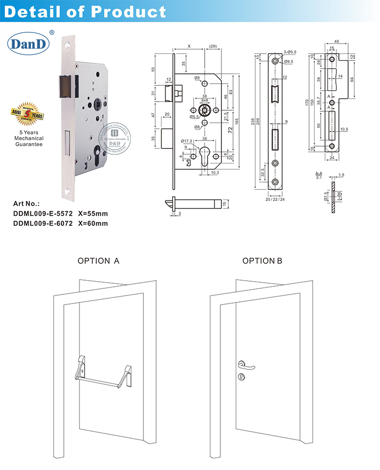 Phần cứng khóa khẩn cấp-D và D