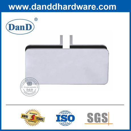 Kẹp kính phòng tắm bằng thép không gỉ màu bạc đặc biệt-DDGC007