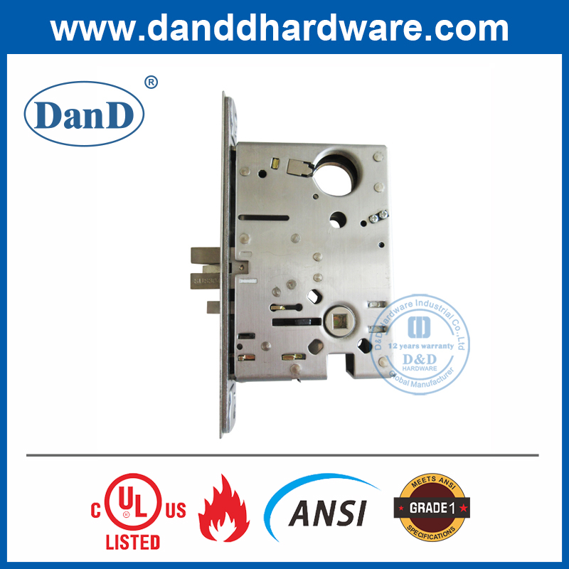 Khóa cửa kiểu Mỹ cấp 1 SS304 ANSI cho kho-DDAL07