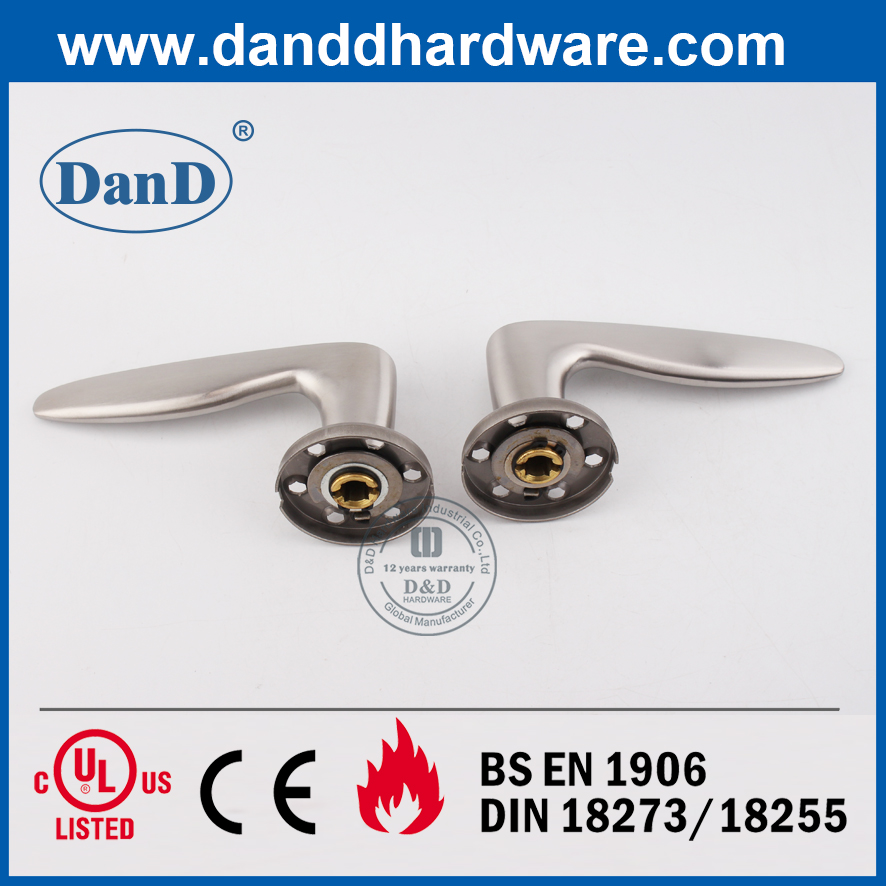 Cửa đi bên ngoài bằng thép không gỉ 304 hiện đại Lever-DDSH008