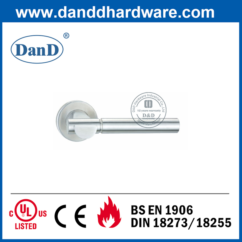 Tay nắm cửa đòn bẩy bên ngoài bằng thép không gỉ 304 kiểu Euro-DDSH018