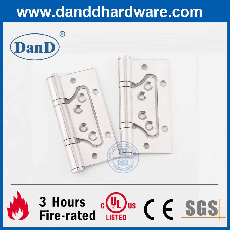 Bản lề phẳng bằng thép không gỉ 201 cho cửa gỗ-DDSS026
