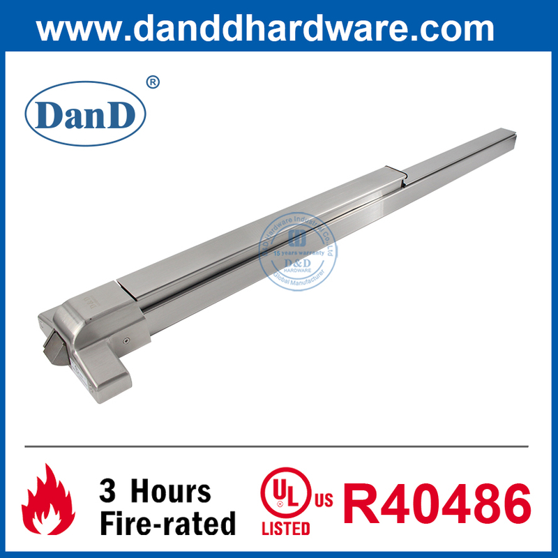 Phần cứng thoát hiểm bằng thép không gỉ được liệt kê UL Thiết bị thoát hiểm vành chống cháy-DDPD003
