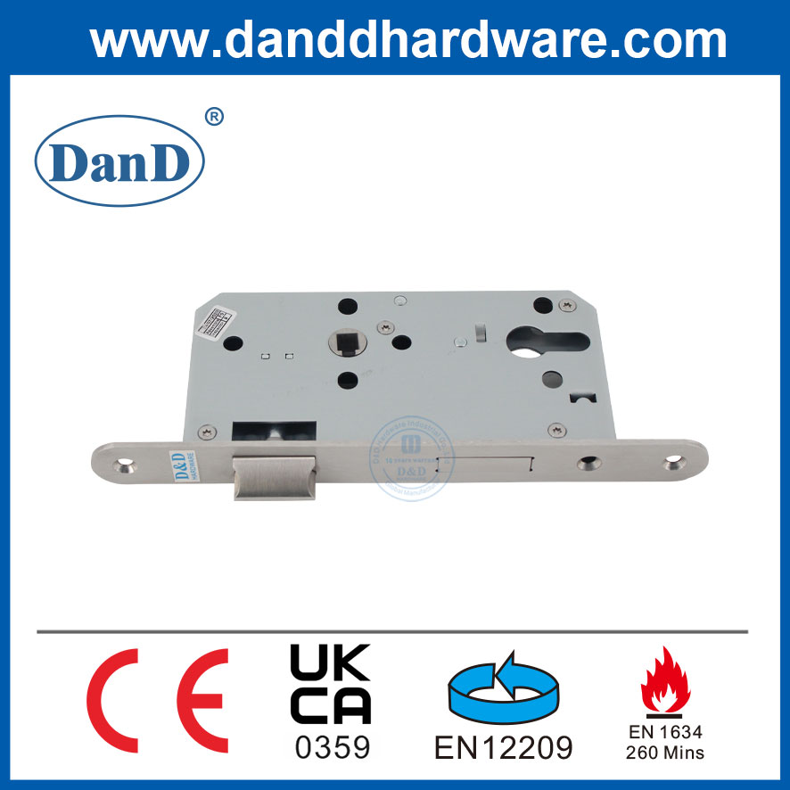 Phần cứng cửa nội thất CE Mark Khóa cửa nội thất chống cháy bằng thép không gỉ-DDML009R-5572