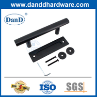 Phần cứng cửa chuồng nội thất Tay nắm cửa chuồng bằng thép không gỉ màu đen-DDBD101