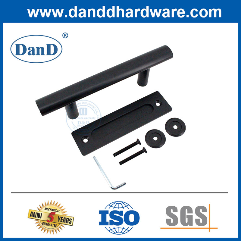 Phần cứng cửa chuồng nội thất Tay nắm cửa chuồng bằng thép không gỉ màu đen-DDBD101