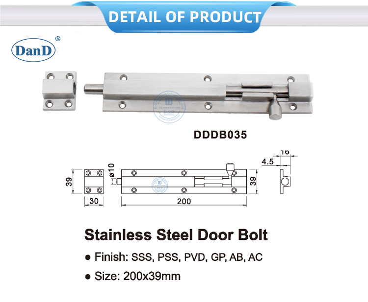 bu lông bề mặt cho cửa