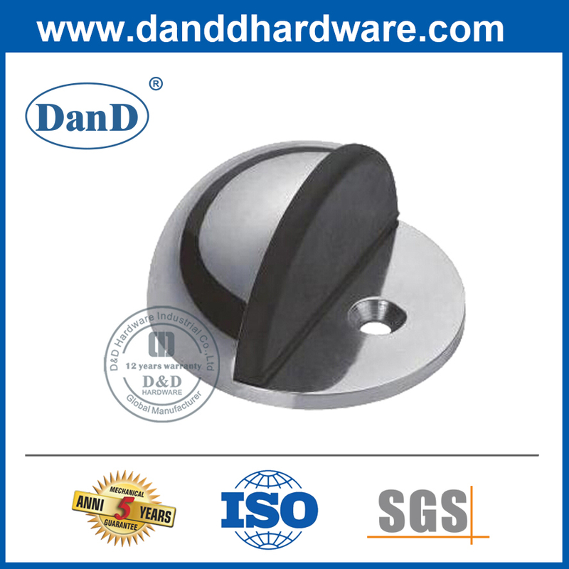 Nút chặn cửa bán cầu bằng thép không gỉ cho cửa gỗ-DDDS001