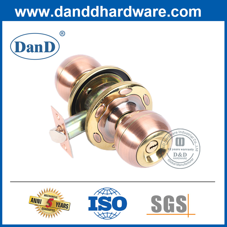 Tay nắm cửa nội thất bằng hợp kim kẽm hiện đại có khóa-DDLK065