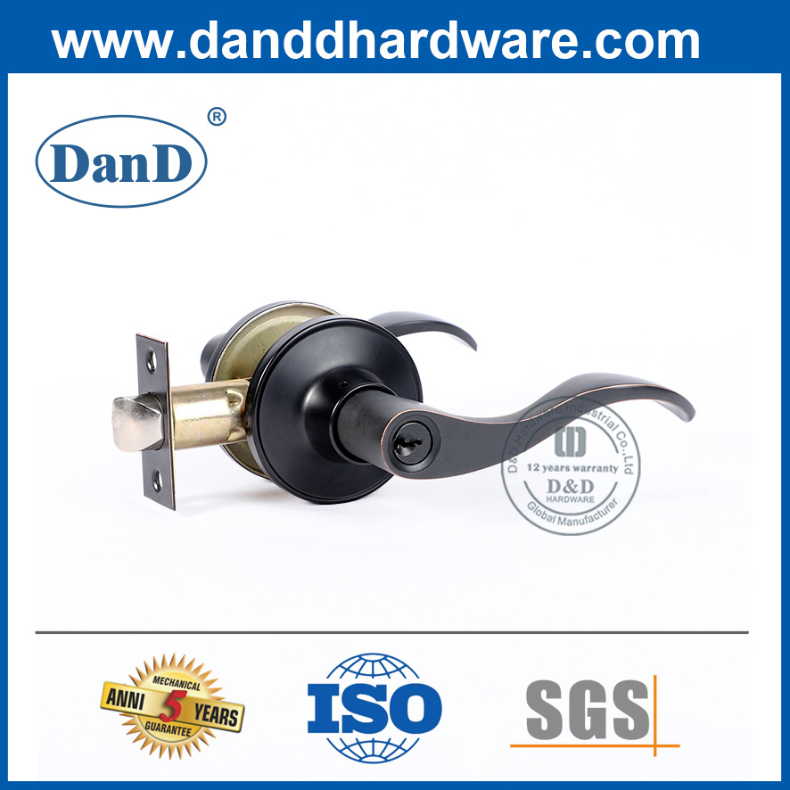 Hợp kim kẽm Tay cầm đòn bẩy bạc Chức năng bảo mật Lockset-DDLK017