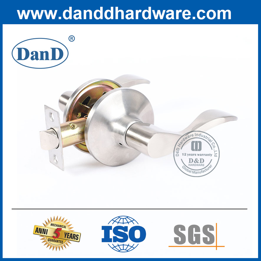 Hợp kim kẽm Tay cầm đòn bẩy bạc Chức năng bảo mật Lockset-DDLK017