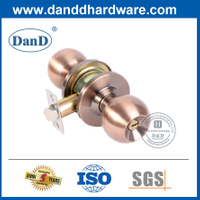 Tay nắm cửa bên trong bằng hợp kim kẽm đồng cổ có khóa-DDLK046