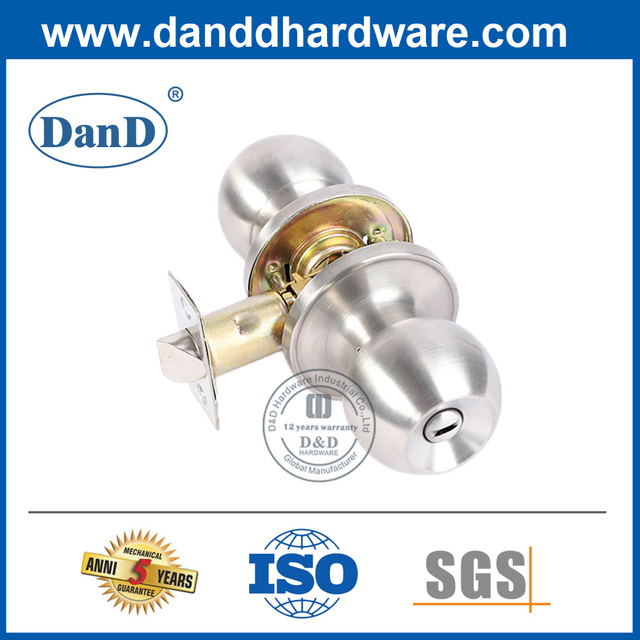Chức năng bảo mật Núm cửa hợp kim kẽm cho phòng tắm-DDLK036