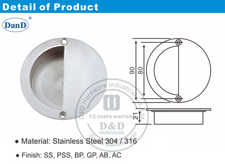 Phần cứng tay cầm nội thất-D và D