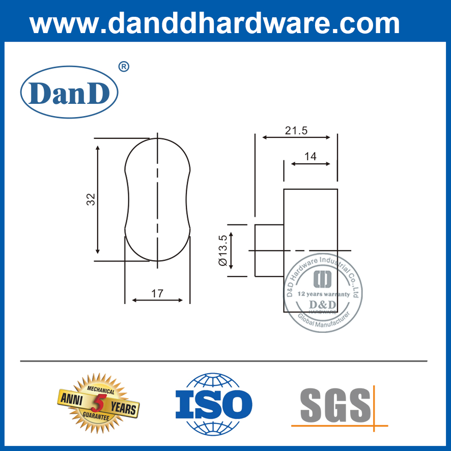 Núm đồng thau cho xi lanh khóa-DDCT003