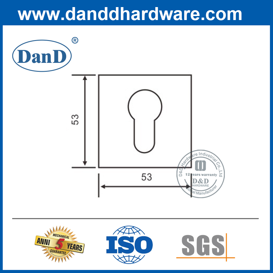 Escutcheon-DDES002 loại vuông
