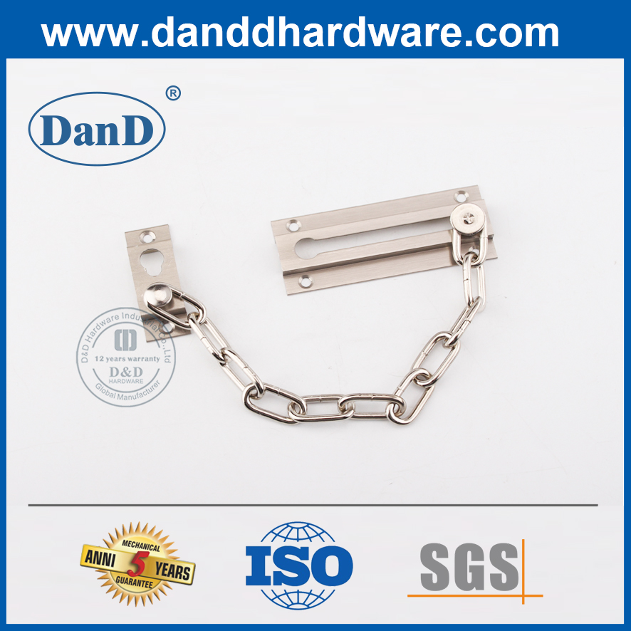 Chuỗi khóa cửa trước mạ niken Dây đồng thau để bảo mật-DDG005
