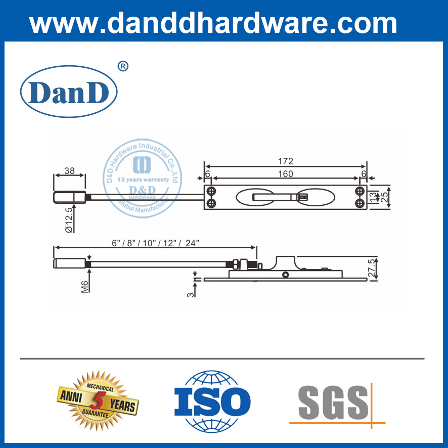 Hướng dẫn mở rộng đòn bẩy bằng đồng thau Bolt-DDDB010