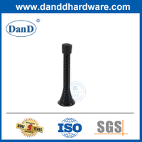 Chặn cửa màu đen Lò xo kẽm hợp kim chặn tường bằng thép không gỉ cho cửa ra vào-DDDS054