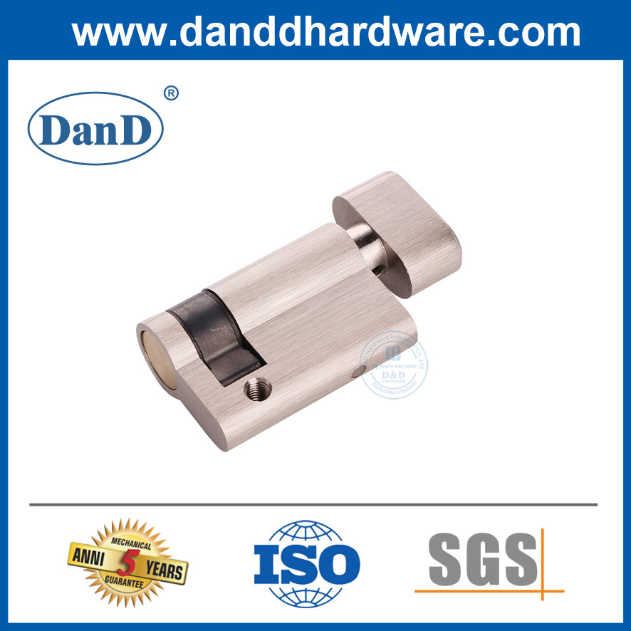 Xi lanh khóa phần cứng bằng đồng thau rắn Xi lanh nửa Euro với Thumbturn-DDLC009