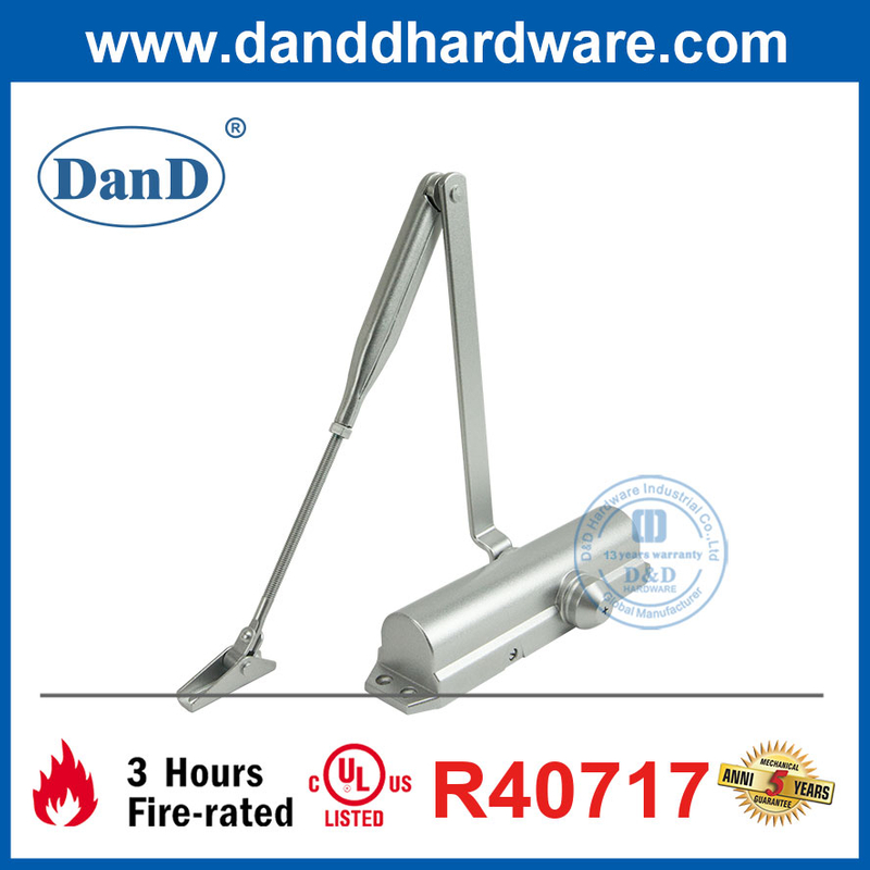 Hợp kim nhôm Đóng cửa bên ngoài hạng nặng được xếp hạng chống cháy UL-DDDC045