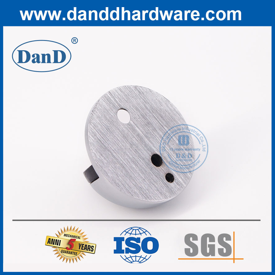 Hợp kim kẽm Satin Chrome Chặn cửa bên trong Nút chặn cửa độc đáo-DDDS004