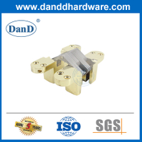 Bản lề cửa vô hình ẩn bằng thép không gỉ 180 độ được đánh bóng bằng vàng-DDCH007