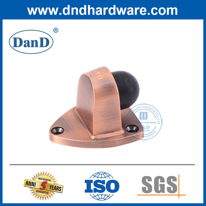 Nút chặn cửa cao su Hợp kim kẽm Nút chặn cửa bằng đồng cổ cho an toàn-DDDS029-B