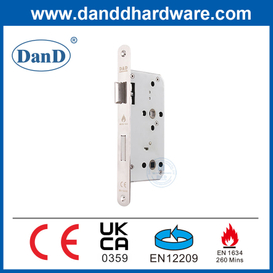 Chứng nhận CE Khóa chống cháy Khóa mộng bằng thép không gỉ cho phòng tắm-DDML012R-5578