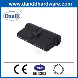 BS EN1303 Ổ khóa lỗ mộng màu đen mờ Xi lanh khóa cửa thương mại-DDLC003-60mm-MB