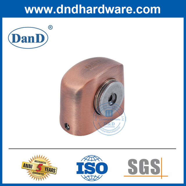 Nút chặn cửa bên ngoài bằng đồng cổ bằng hợp kim kẽm Giá đỡ cửa Magentic-DDDS032