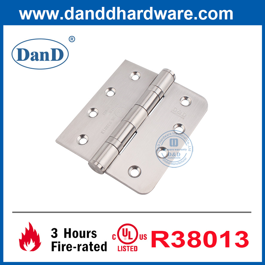 Bản lề cửa tiêu chuẩn UL Bản lề cửa chống cháy góc tròn và vuông-DDSS001-FR-4X3.5X3