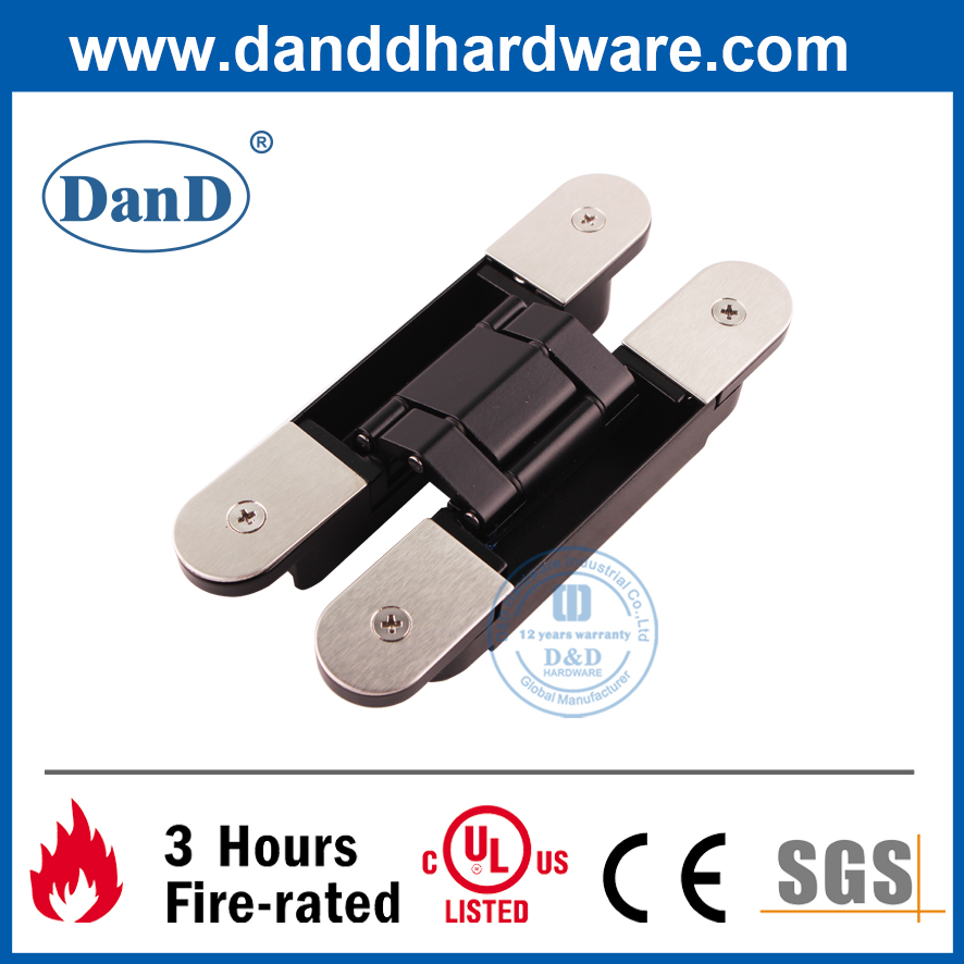 Bản lề cửa ẩn có thể điều chỉnh bằng hợp kim kẽm 3D cho cửa gỗ-DDCH008-G40